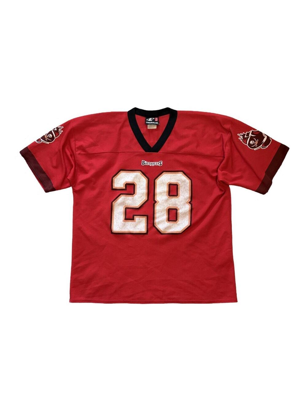 Vintage Logo Athletic Tampa Bay Buccaneers Warrick Dunn Jersey Men's Size XL #28